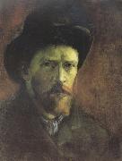 Self-portrait with Dark Felt Hat (nn04), Vincent Van Gogh